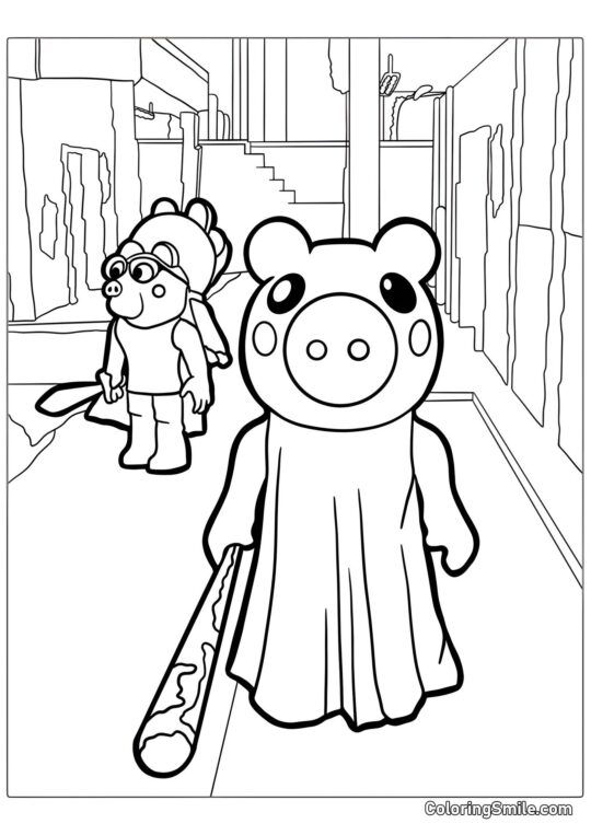 Roblox Ferkel Roblox Ferkel - Ausmalbild