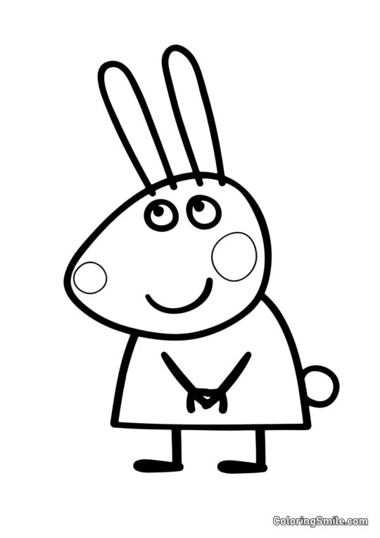 Rebecca Kaninchen - Ausmalbild