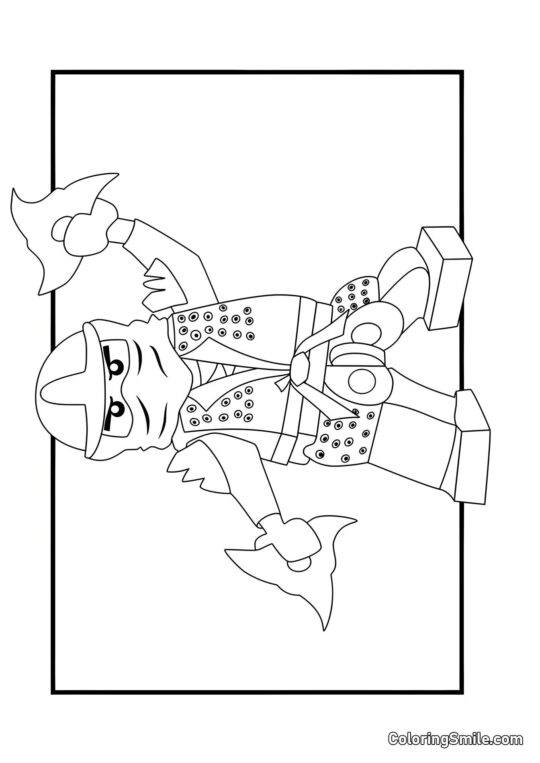 Grüner Ninja Grüner Ninja - Ausmalbild