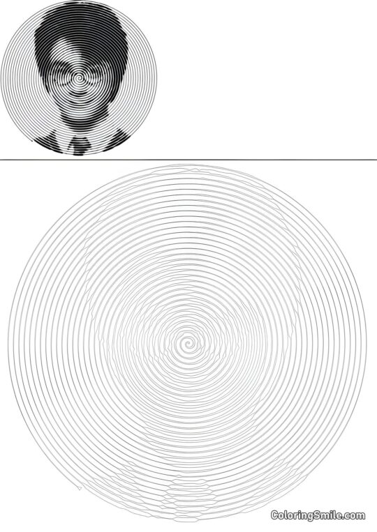 Spiral Harry Potter - Ausmalbild