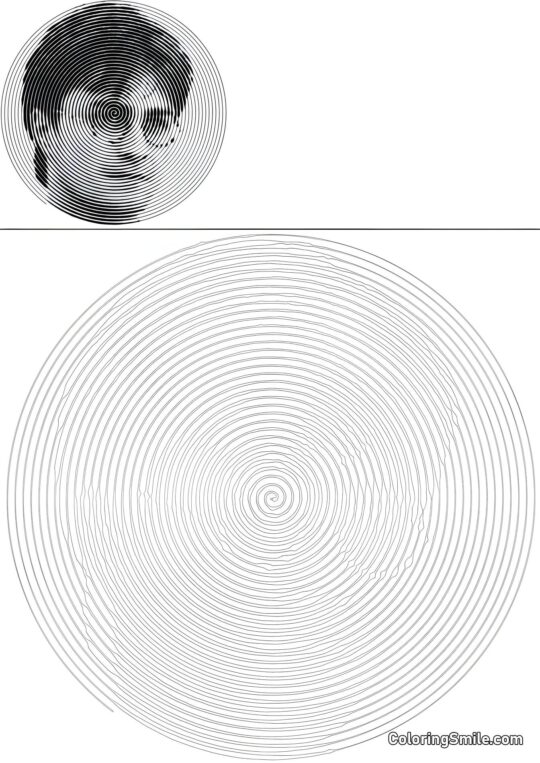 Spiral erwachsener Harry Potter - Ausmalbild