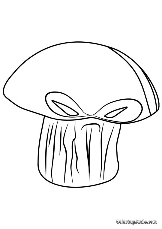 Doom-Pilz aus Plants vs. Zombies - Ausmalbild