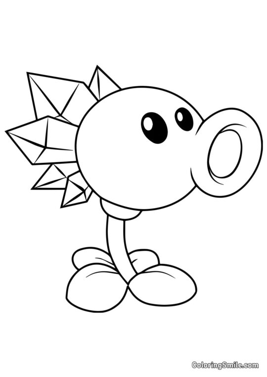 Schneerabe aus Plants vs. Zombies - Ausmalbild