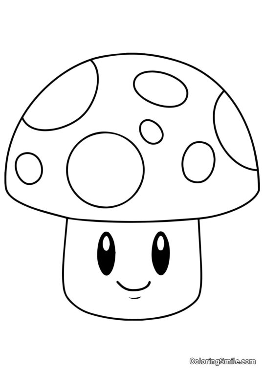 Sonnen-Pilz aus Plants vs. Zombies - Ausmalbild