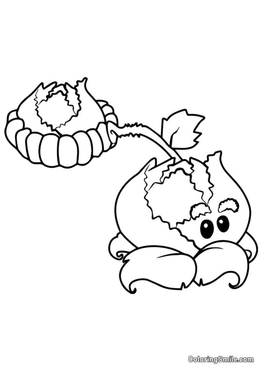Kohl-Pult aus Plants vs. Zombies - Ausmalbild