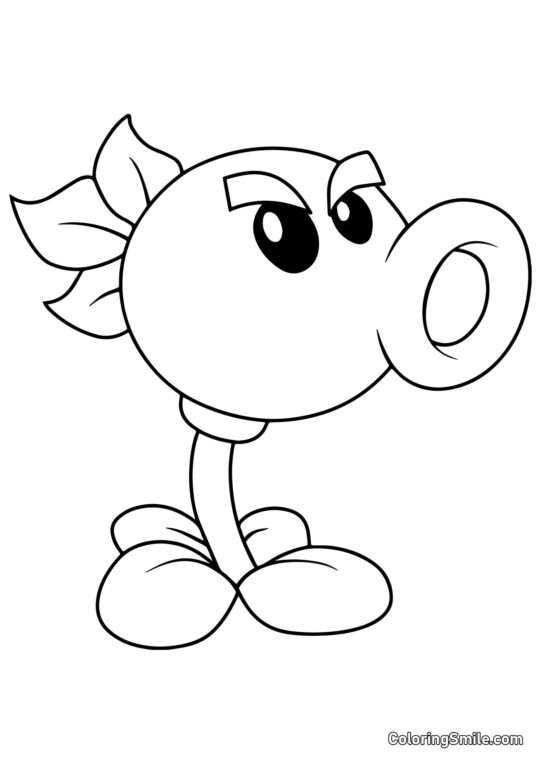Wiederholer aus Plants vs. Zombies - Ausmalbild