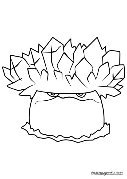 Eis-Pilz aus Plants vs. Zombies - Ausmalbild