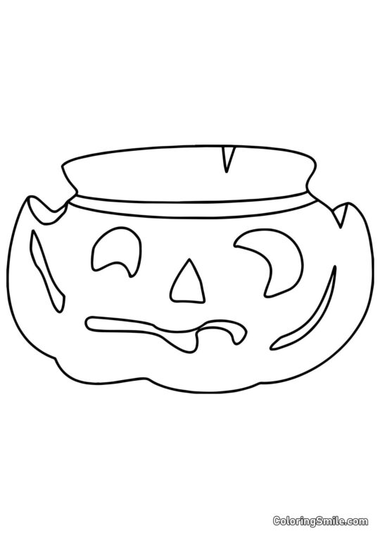 Kürbis aus Plants vs. Zombies - Ausmalbild