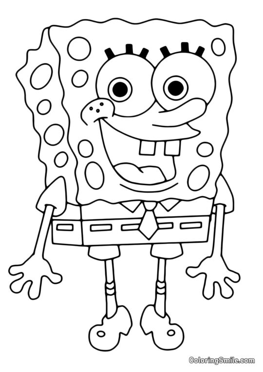 Wütender SpongeBob Schwammkopf Wütender SpongeBob Schwammkopf - Ausmalbild