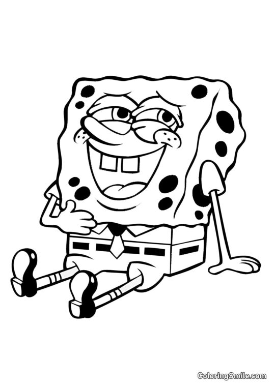 SpongeBob lacht SpongeBob lacht - Ausmalbild