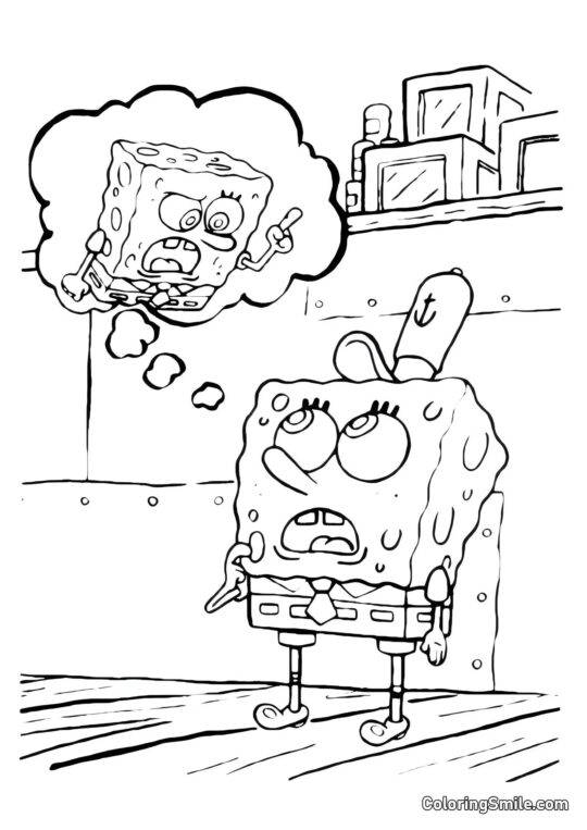 Thaddäus in Wut Thaddäus in Wut - Ausmalbild