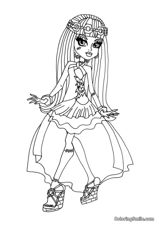 13 Wünsche Frankie Stein - Ausmalbild