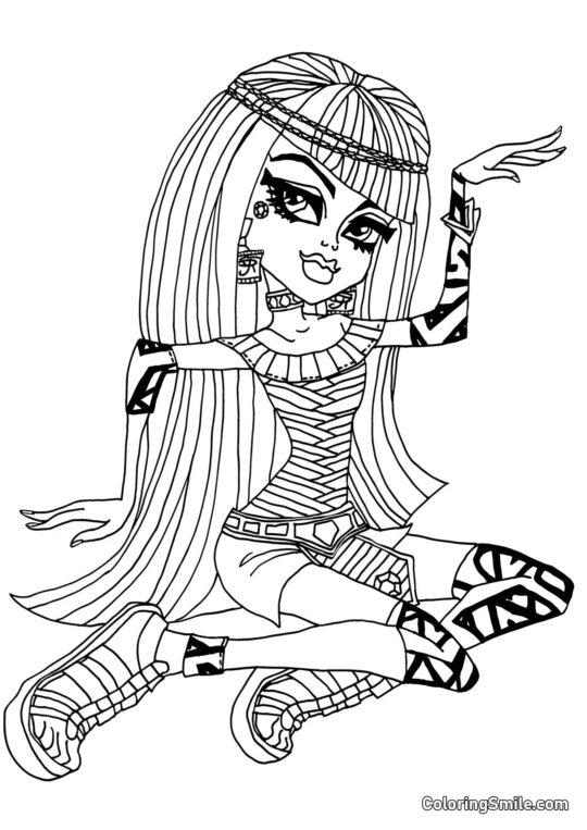 Monster High Cleo de Nile - Ausmalbild