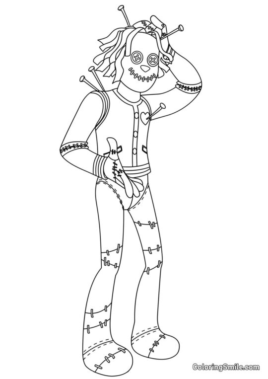 Hoodude Voodoo - Ausmalbild