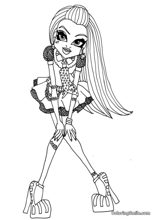 Monster High Frankie Stein - Ausmalbild