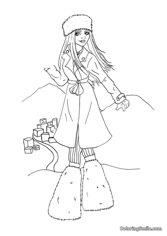 Abbey Bominable — Tochter des Yeti - Ausmalbild