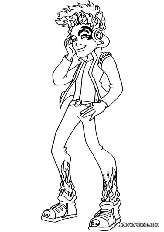 Monster High Holt Hyde - Ausmalbild