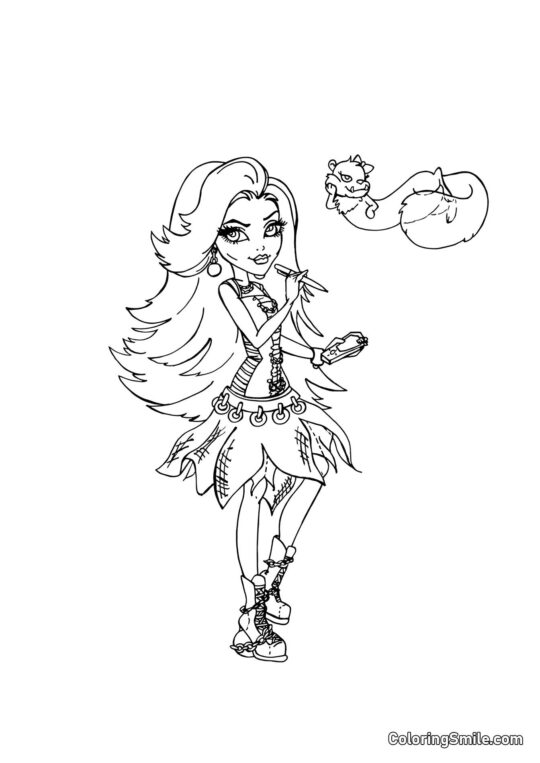 Spectra Vondergeist – Tochter der Geister - Ausmalbild