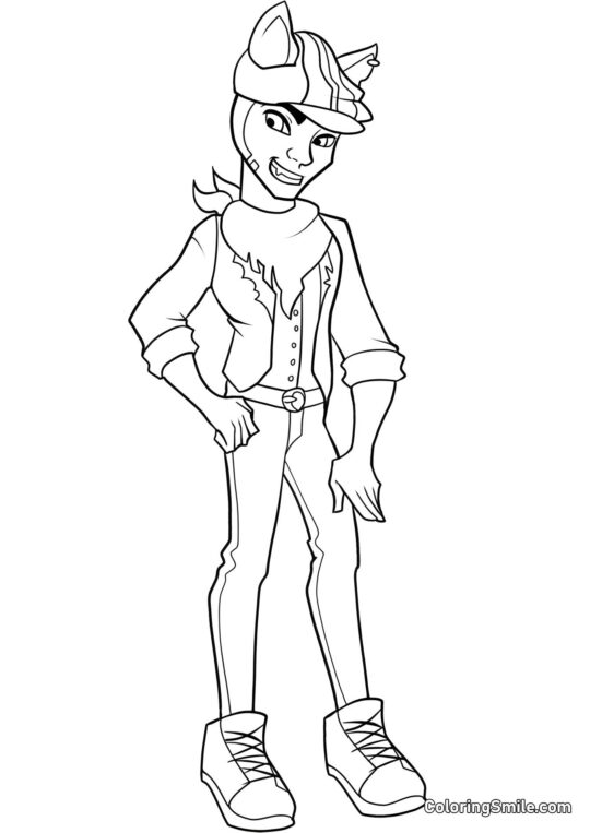 Monster High Clawd Wolf - Ausmalbild