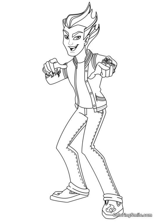 Heath Burns - Ausmalbild