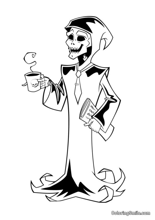 Mr. Death - Ausmalbild