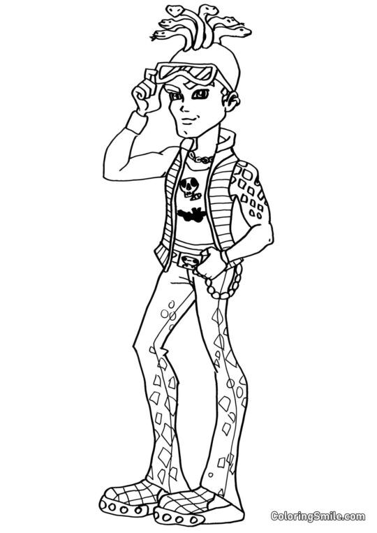 Monster High Deuce Gorgon - Ausmalbild