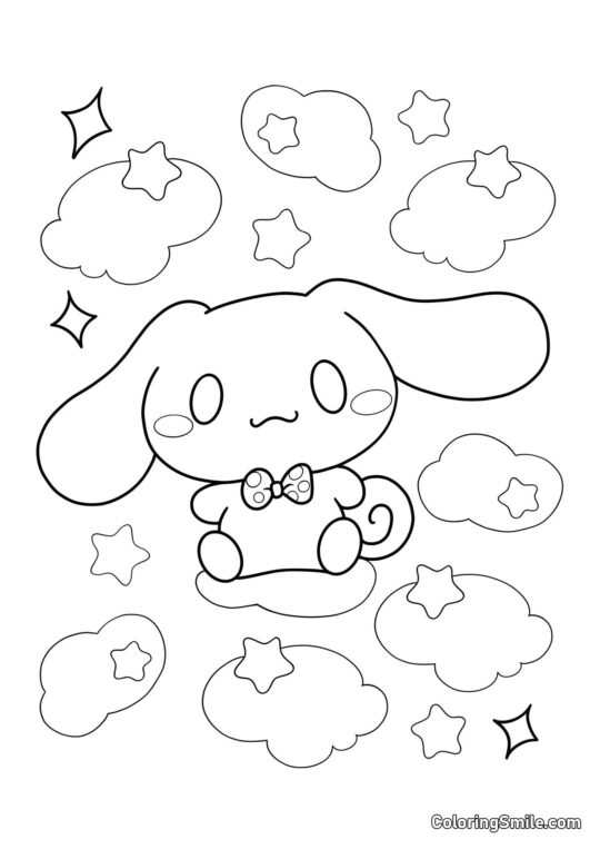 Einfacher Kawaii Cinnamoroll Einfacher Kawaii Cinnamoroll - Ausmalbild