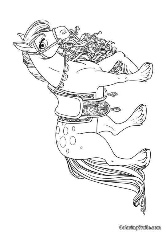 Schönes Pferd - Ausmalbild