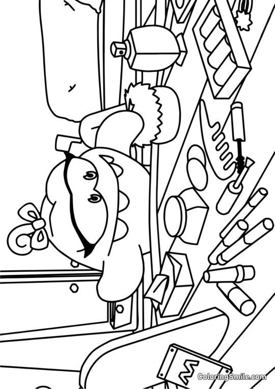 Om Nelle Beauty-Blogger - Ausmalbild