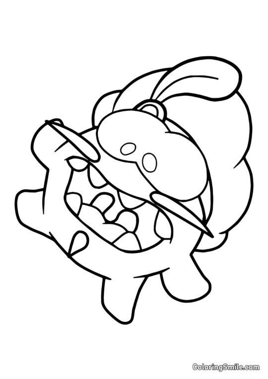 Om Nom in der Renaissance - Ausmalbild