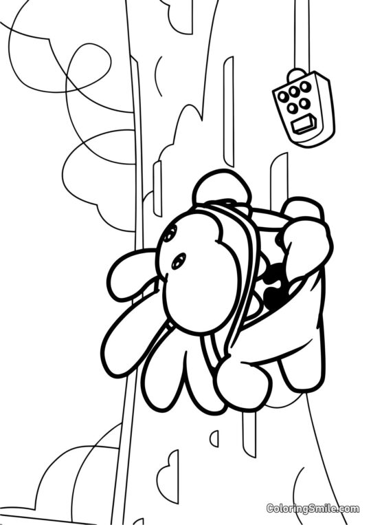 Super Nom mit einer Fernbedienung - Ausmalbild