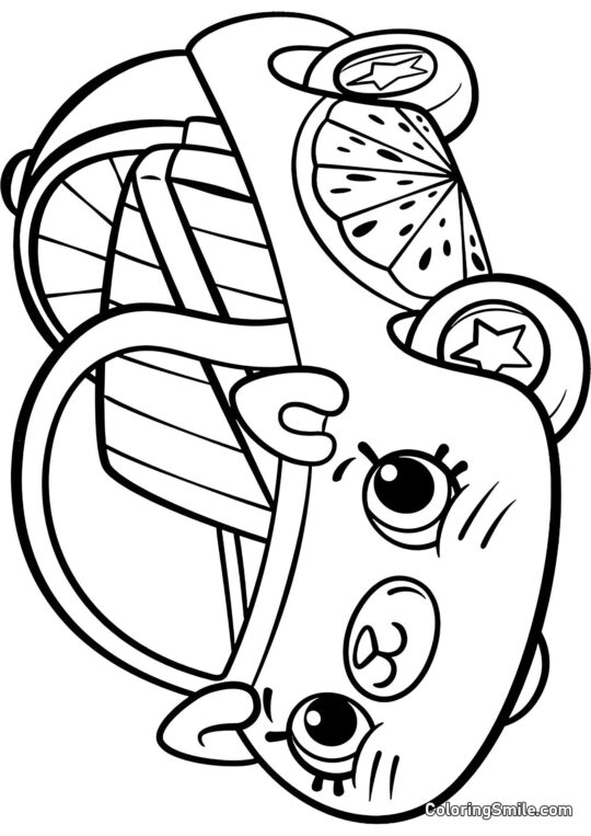 Shopkins Puppenauto - Ausmalbild
