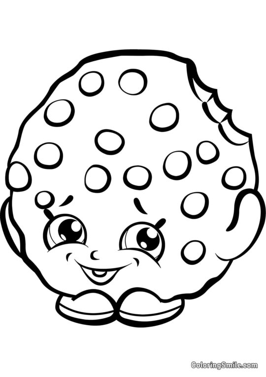 Shopkins Keks - Ausmalbild