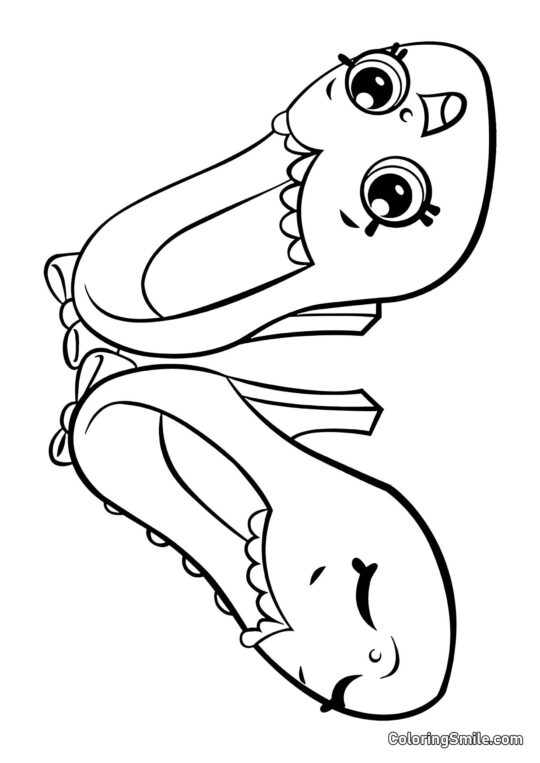 Shopkins Schuhe - Ausmalbild