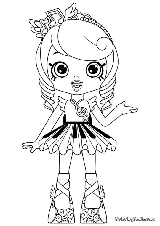 Melodine - Ausmalbild