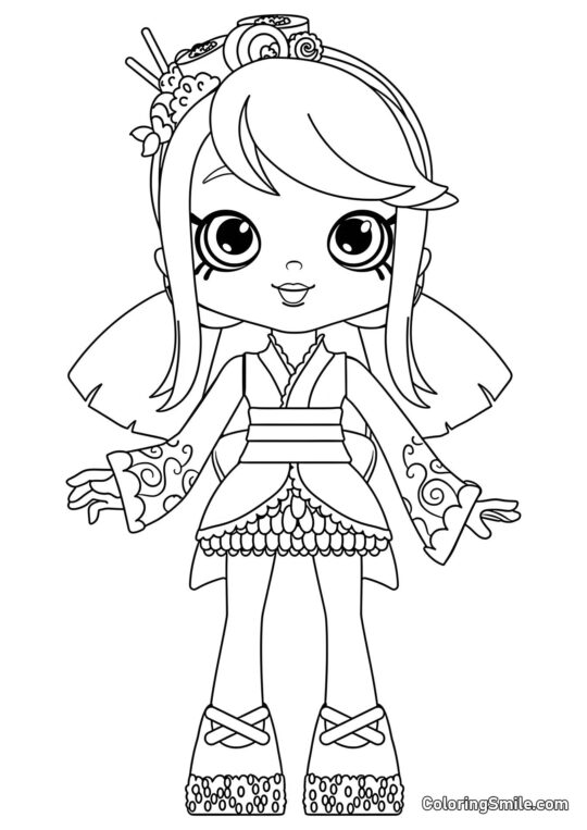 Sara Sushi - Ausmalbild