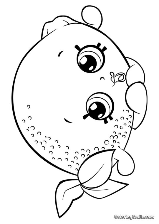 Shopkins Zitrone - Ausmalbild