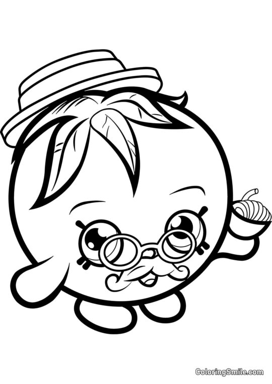 Shopkins Papa Tomate - Ausmalbild