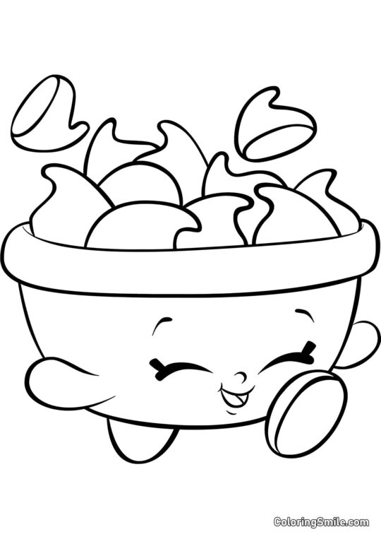 Shopkins Chips - Ausmalbild