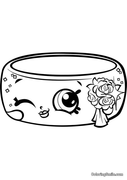 Shopkins Andy Bendy - Ausmalbild