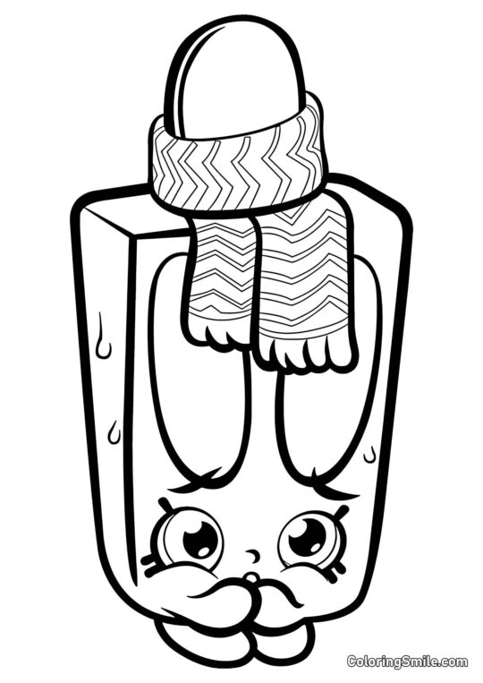 Shopkins Eiskalter Popsi - Ausmalbild