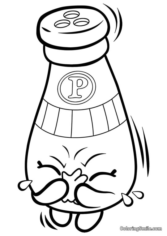 Shopkins Pfeffer - Ausmalbild