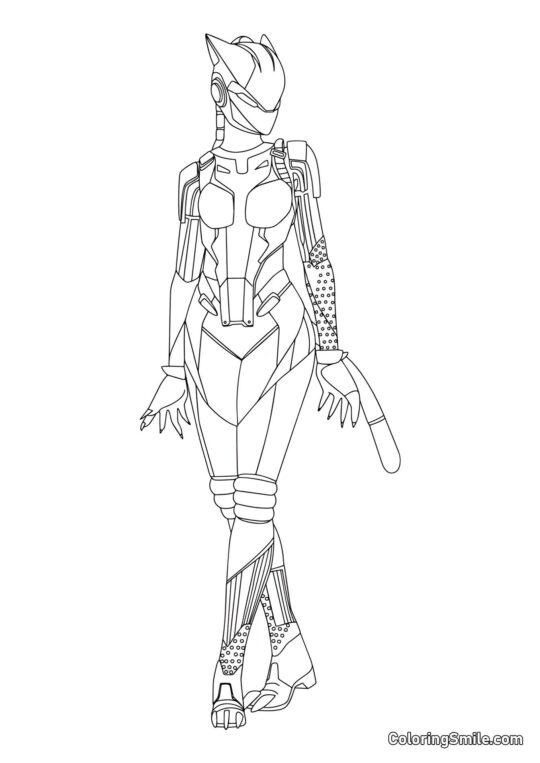 Fortnite Neon Luchs Fortnite Neon Luchs - Ausmalbild