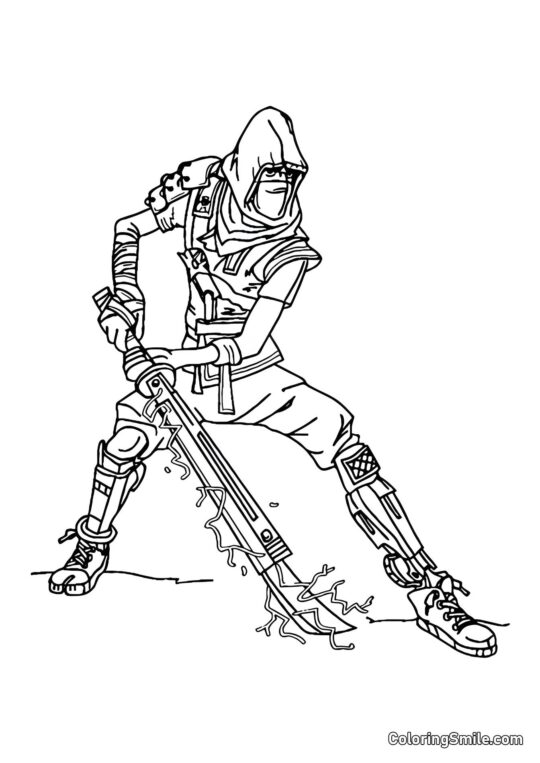 Fortnite Stealth Shuriken Fortnite Stealth Shuriken - Ausmalbild