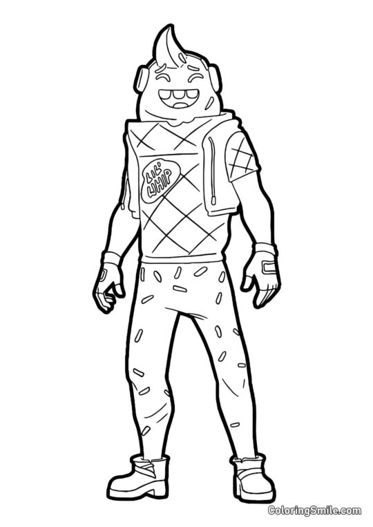 Fortnite Horn Fortnite Horn - Ausmalbild