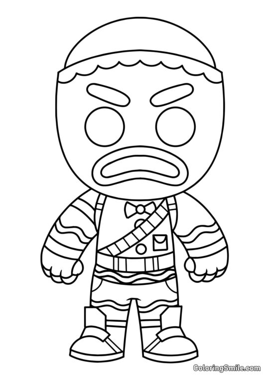 Fortnite Chibi Fröhlicher Marauder Fortnite Chibi Fröhlicher Marauder - Ausmalbild