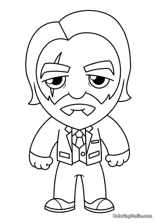 Fortnite Chibi Seelenreaper Fortnite Chibi Seelenreaper - Ausmalbild