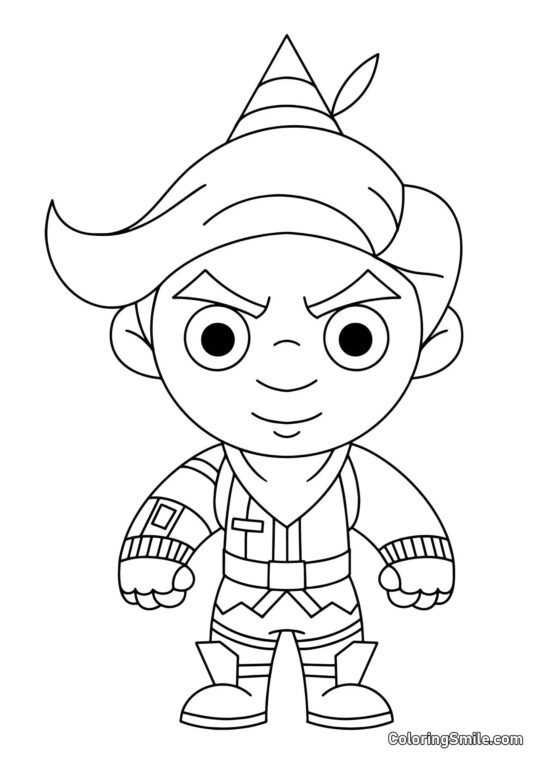 Fortnite Chibi Codename Elf Fortnite Chibi Codename Elf - Ausmalbild