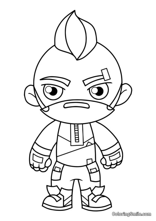 Fortnite Chibi Ronin Fortnite Chibi Ronin - Ausmalbild