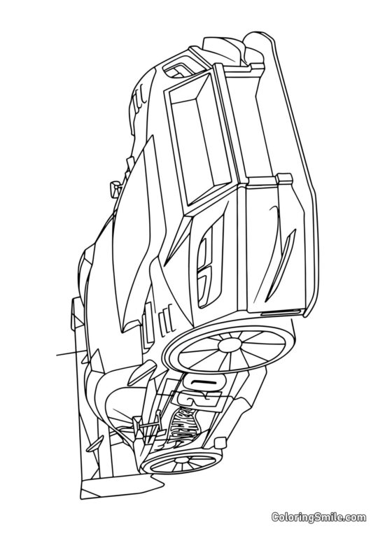 Hot Wheels Sportwagen - Ausmalbild